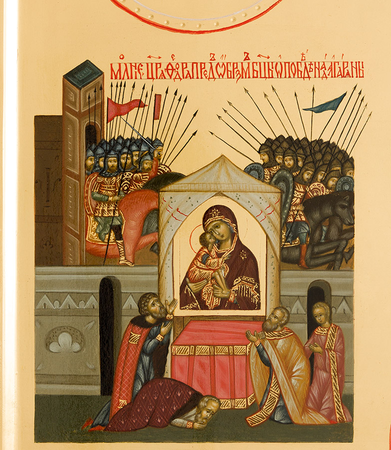 Донская икона Божией Матери. Клеймо