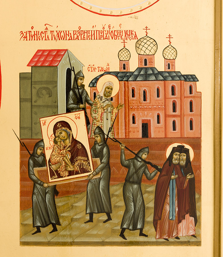 Донская икона Божией Матери. Клеймо